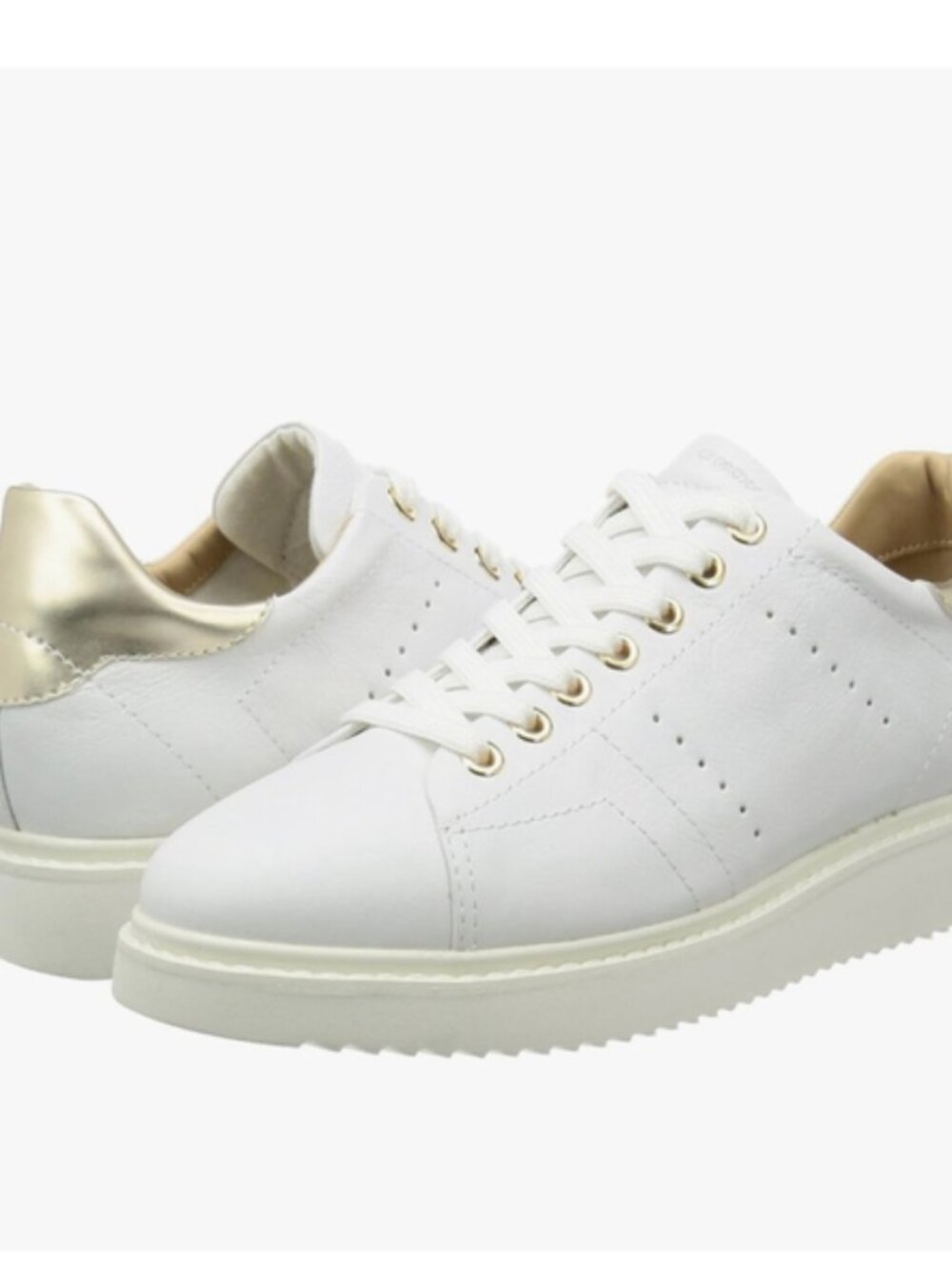 Geox Thymar Classic White Leather Sneakers